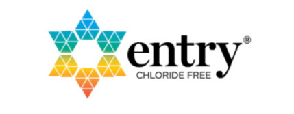 A logo of the entrance chloride free zone.
